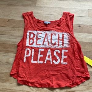 Beach please tank top